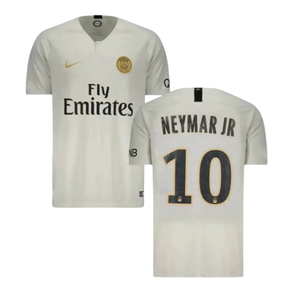 Camisa Retrô PSG II Neymar JR #10 2018 - Torcedor Masculina - Bege