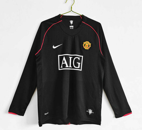 MANCHESTER UNITED RESERVA 2007/08 - MANGA LONGA - [RETRÔ]