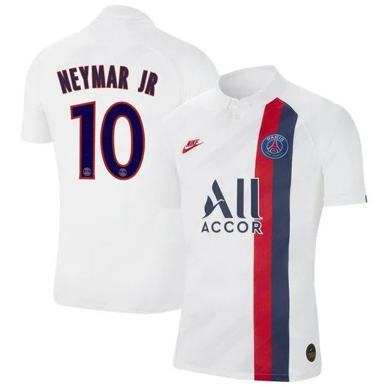 Camisa Retrô PSG III Neymar JR #10 2019 - Torcedor Masculina - Branco