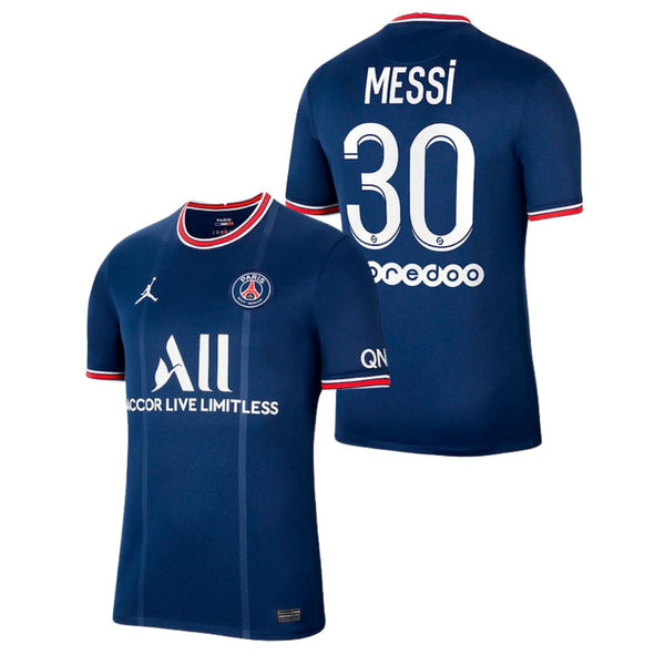 Camisa Retrô PSG I Messi #30 2021 - Torcedor Masculina - Azul