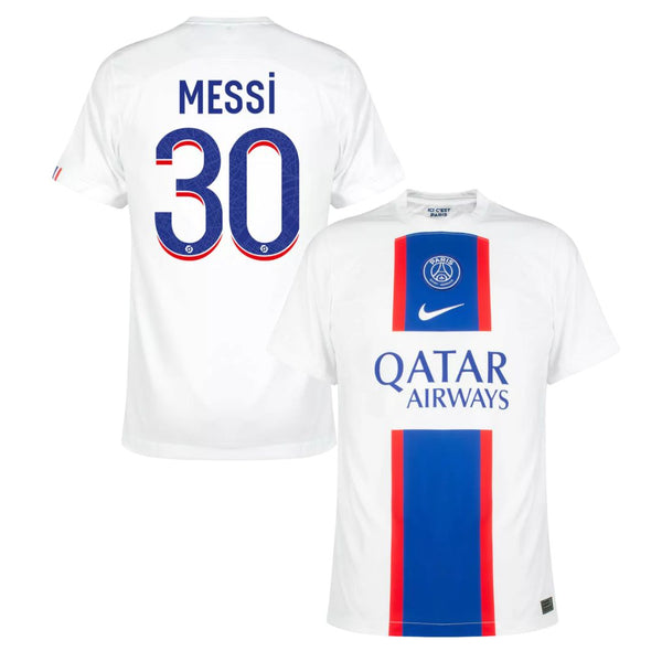Camisa PSG III Messi #30 2022 - Torcedor Masculina - Branco