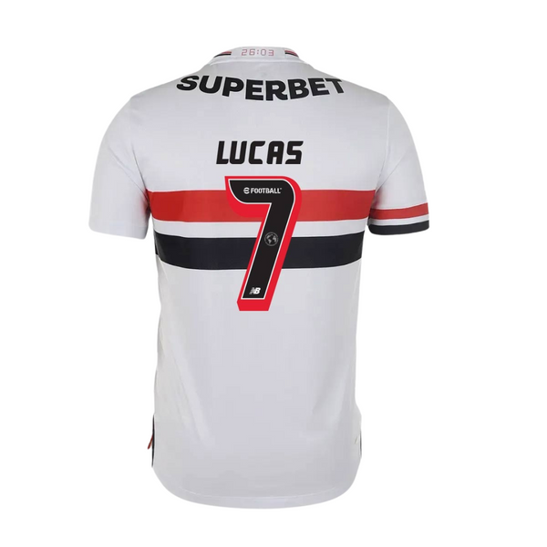 Camisa São Paulo 2025/26 I LUCAS N° 7