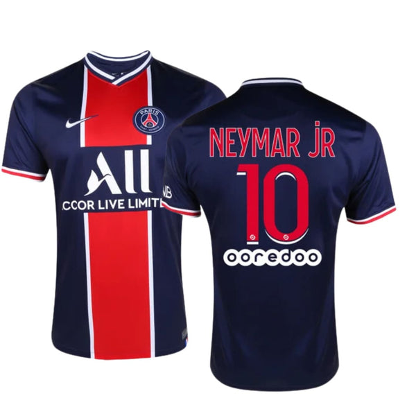 Camisa Retrô PSG I Neymar JR #10 2020 - Torcedor Masculina - Azul e Vermelho