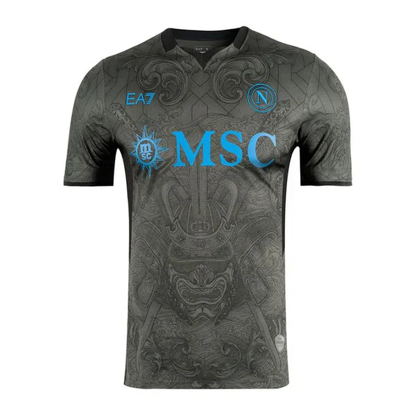 Camisa SCC Napoli 24/25 Third EA7 Torcedor - Preta