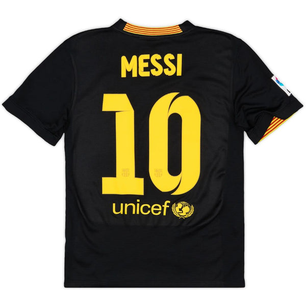 Camisa Retrô Barcelona III Messi #10 2013 - Torcedor Masculina - Preto