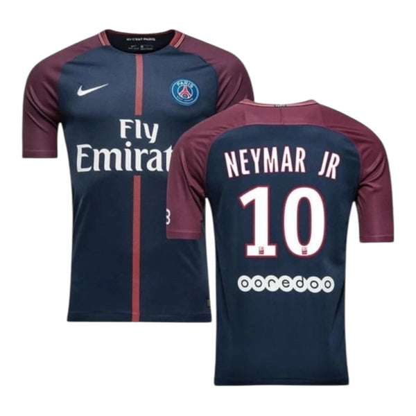 Camisa Retrô PSG I Neymar JR #10 2017 - Torcedor Masculina - Azul