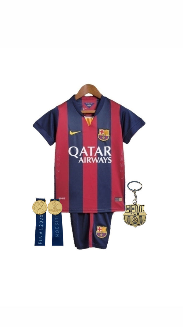 Kit Infantil Barcelona 14/15 - Medalha Champions - Chaveiro - Neymar 11